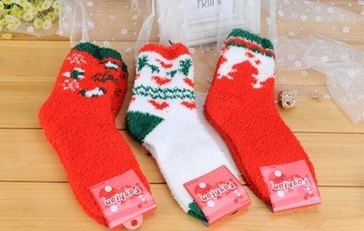 樂高家居毛絨圣誕襪3色組合裝 聚美優品限時特賣，正品折扣不容錯過